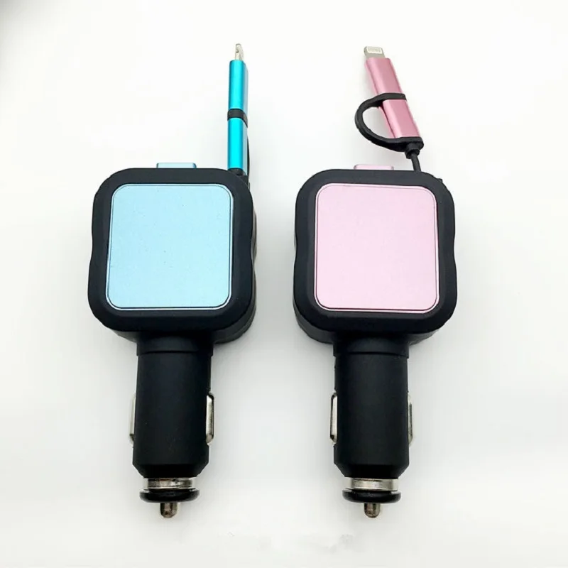 USB Автомобильное зарядное устройство для мобильного телефона планшета gps 4.8A 2в1