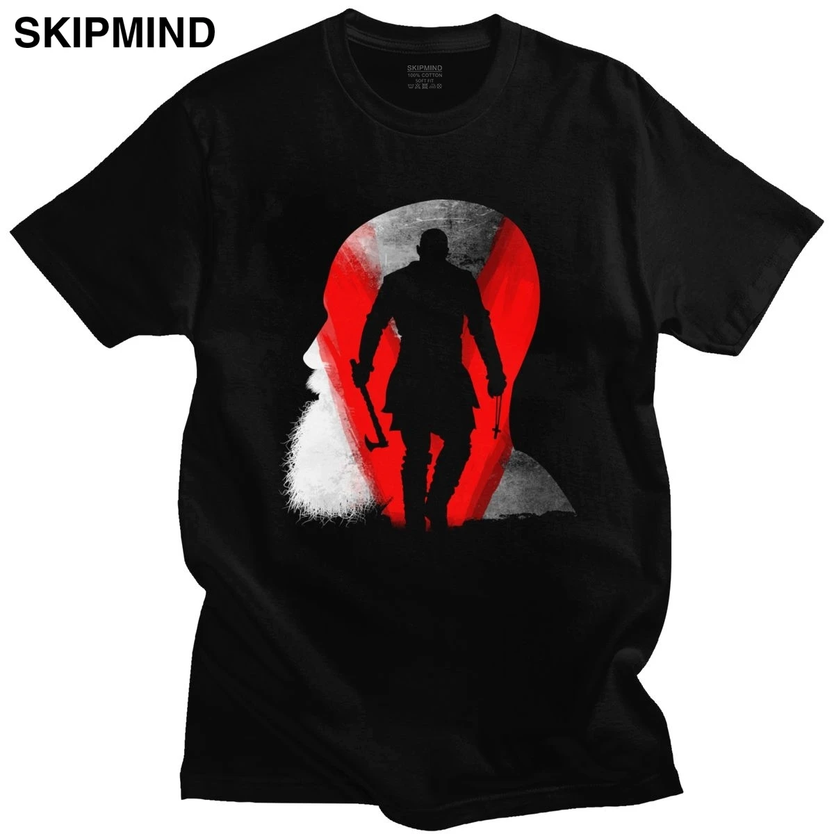 Стильный V для норвежский викинг футболка Для мужчин с короткими рукавами король Северной Рагнар Лодброк