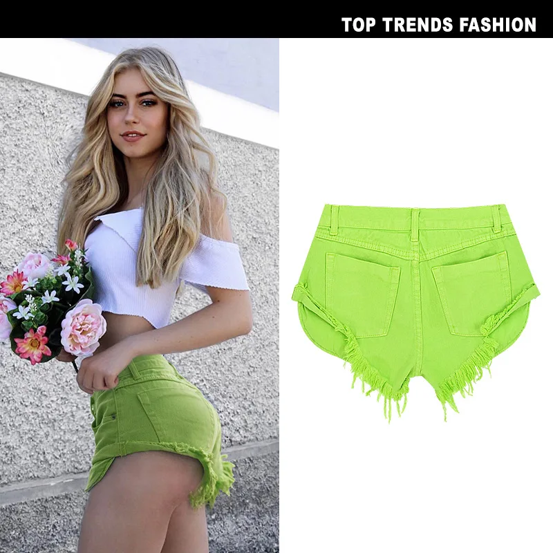 

2020, Summer, Women'S Denim Shorts, Beach Jeans, Loose Jeans, Curling Jeans, Street Style, Sexy Jeans