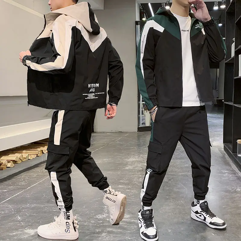 Мужской спортивный костюм комплект из двух предметов: толстовка и штаны