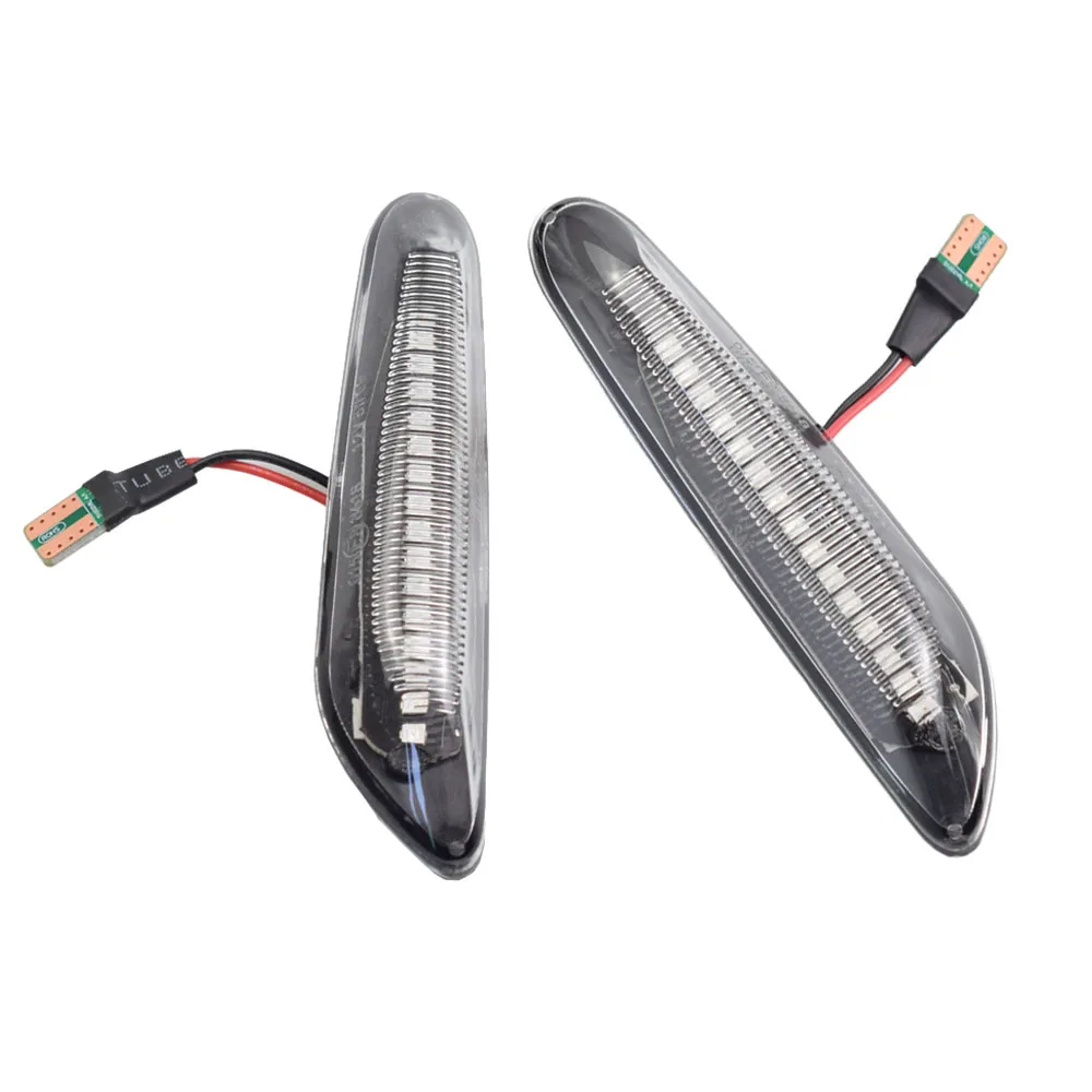 

2pcs For BMW E90 E91 E92 E93 E60 E87 E82 E46 LED Dynamic Turn Signal Light Flowing Water Side Marker Indicator