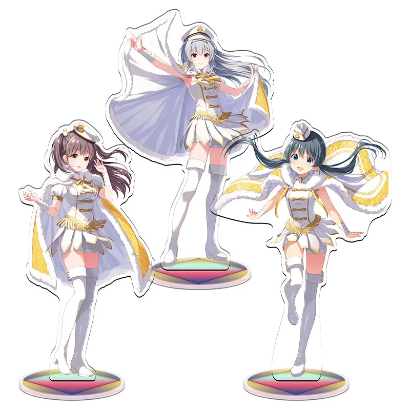 

Idoly pride Anime Key Chain women Acrylic cartoon standing model men Hayasaka Mei figure Keyring Pendants holder Jewelry brelok