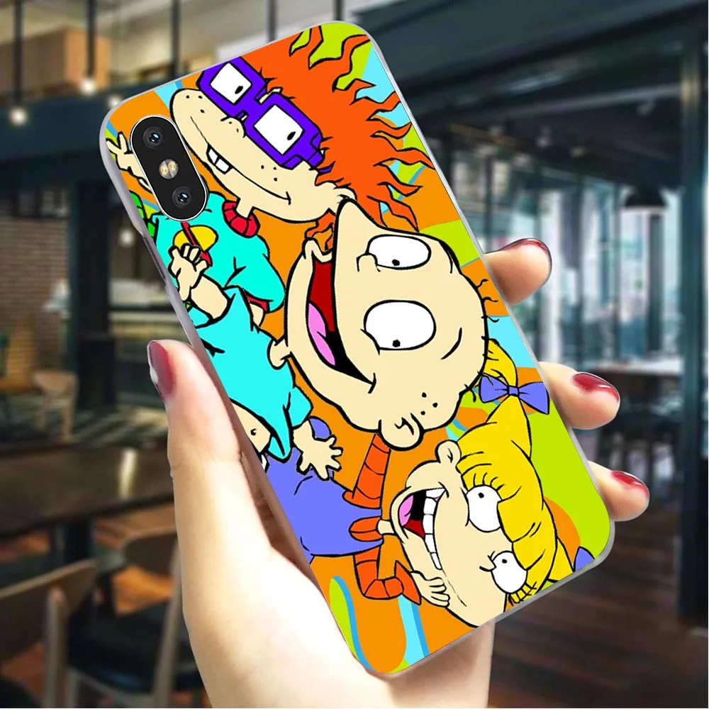 Пластиковый чехол для телефона для iPhone 7 Rugrats чехол для iPhone XR чехол s Xs Max X 8 Plus 6 6S 5S 5 SE