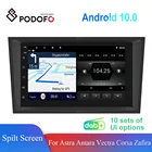 Podofo 2Din Android 10.0 GPS автомобильное радио FM эквалайзер плеер для Astra Antara Vectra Corsa Zafira Meriva vivara Vivaro Combo Signum