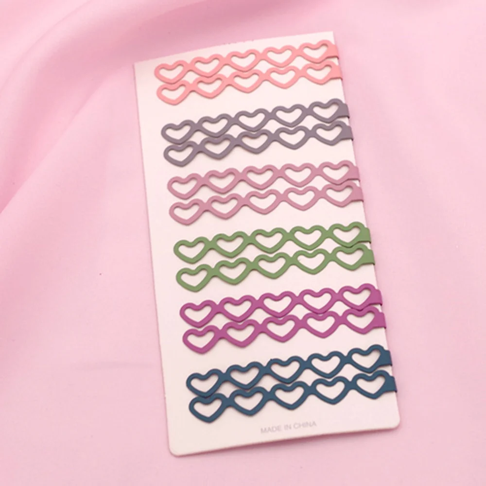 

24PCS Bobby Candy Hair Clips Rainbow Hair Metal Barrettes Frosted Paint Styling Clips