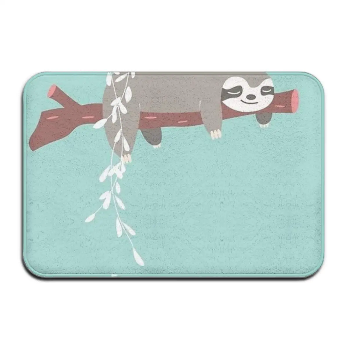 Ленивый Ленивец Нескользящий Впитывающий дверной коврик устойчивый к грязи для