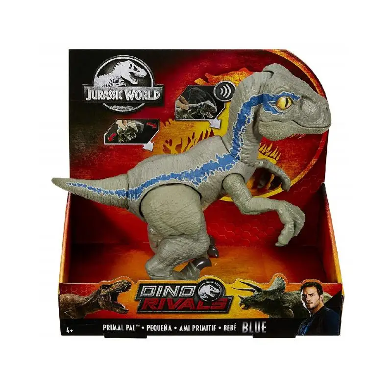 

MATTEL Jurassic World Blue Velociraptor Rivals Dinosaur Primitive Tyrannosaurus GFD40 Action Toys for Kids Birthday Gift