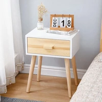 modern solid wooden drawers nightstands simple storage desk retro simple bed table desk practical bedside table bed table hwc