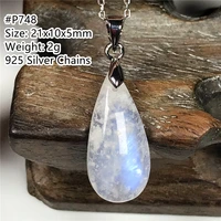 top natural moonstone pendant jewelry for women lady man love gift silver blue light crystal beads stone reiki gemstone aaaaa