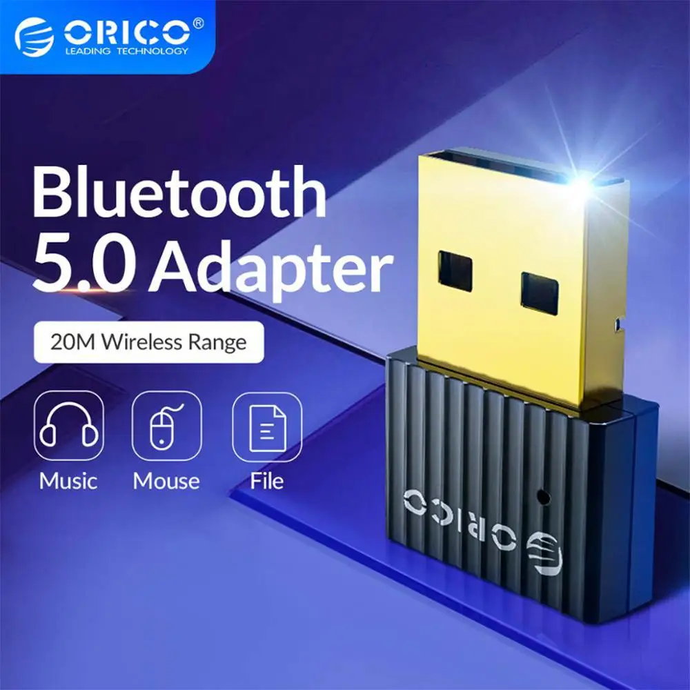 

ORICO BTA-508 Mini USB Adapter Wireless Bluetooth-compatible Dongle Adapter Portable Audio Receiver Transmitter Adapter for PC