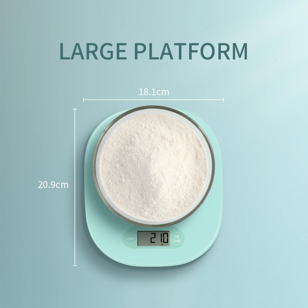 

Yolanda Smart Kitchen Scale Bluetooth 0.1/5kg Digital Food Weight Balance Electronic Scales