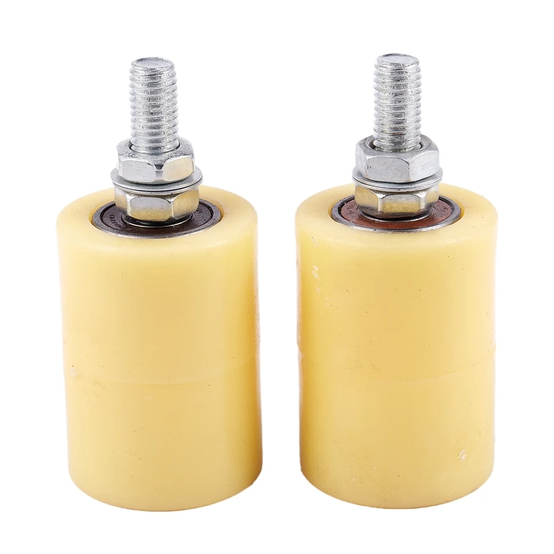 

2 шт. 50x70мм ПП стальной плоский роликовый подшипник направляющее колесо 6201 M12 винт для электрических дверей раздвижные ворота