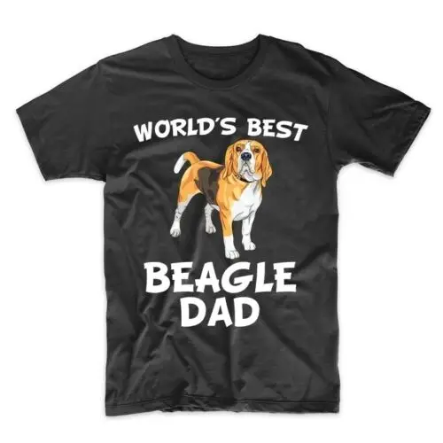 Лучший в мире Beagle Dad Dog Owner футболка мужские Забавные футболки | Мужская одежда