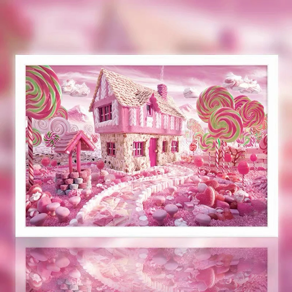 5D DIY Алмазный Картина мультфильм вышивки Candy дом Вышивка крестом Спальня