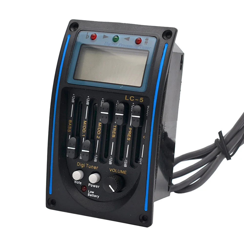 LC 5 Акустическая гитара пьезоэлектрический звукосниматель полос Подсветка
