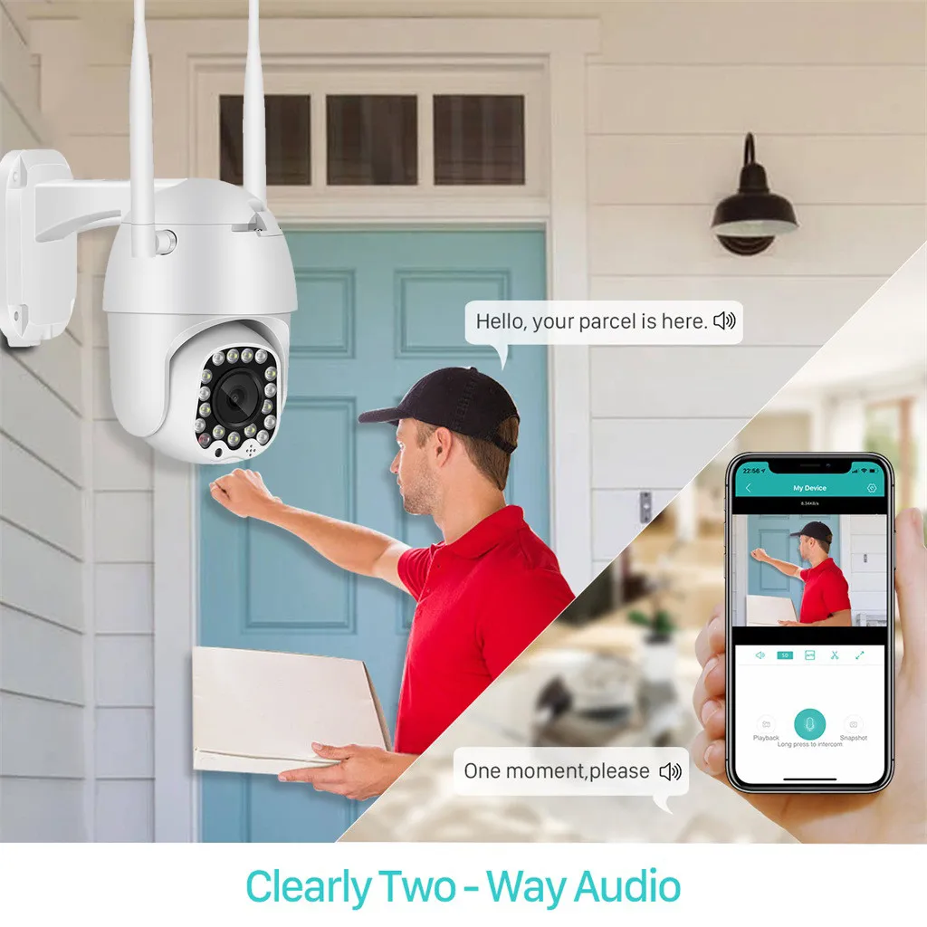 HIPERDEAL PTZ 1080P wifi камера наружная 4X зум скорость купол wifi Беспроводная CCTV камера 9,30