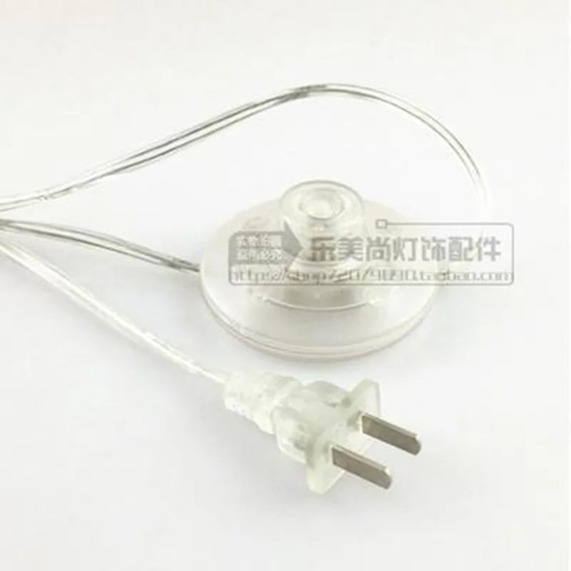 10pcs US Plug With Foot Switch Wire 1.8M Dimmer Black/White Lamp Cable For Table Floor 110-220V Electricity | Лампы и освещение