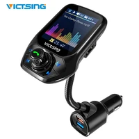 victsing bluetooth fm transmitter radio adapter car handsfree calling 3 usb ports with qc3 0 fast charge fm transmitter module