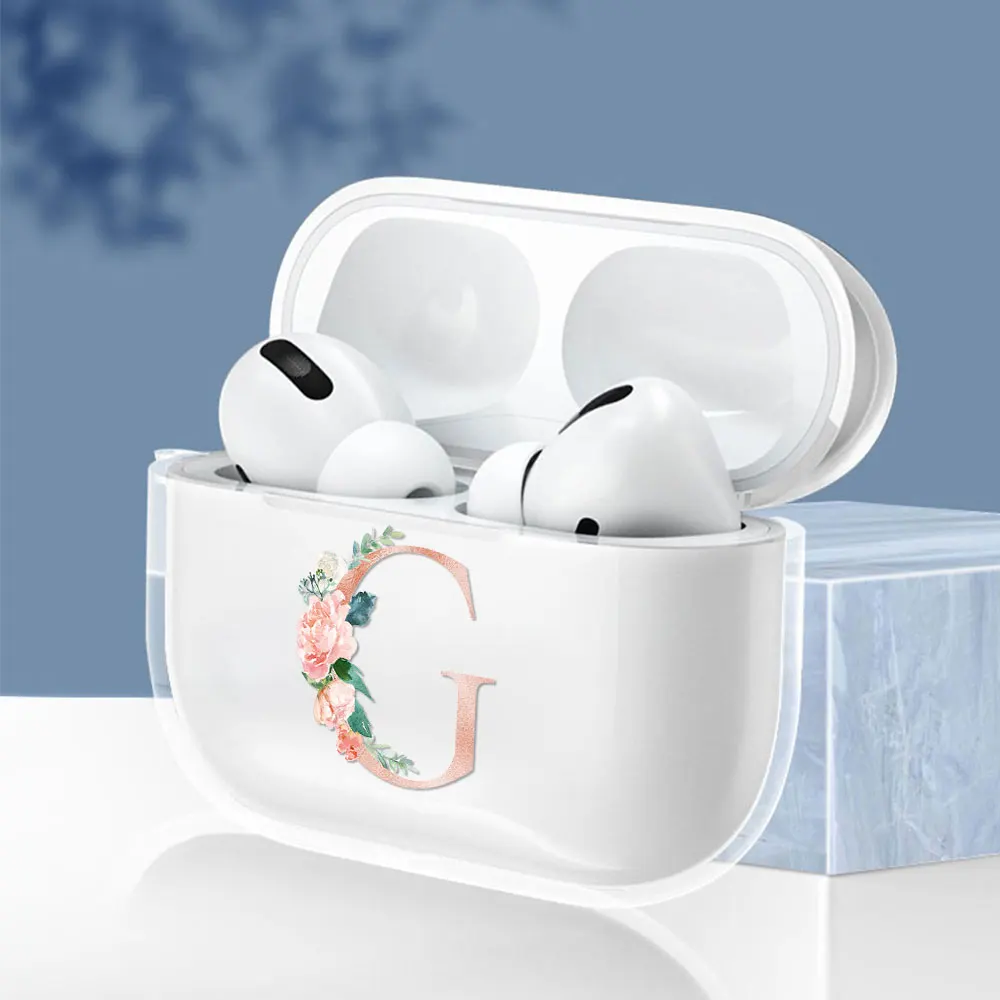 

Fashion Letters Case For AirPods Pro Transparent TPU Clear Protector For Apple Air pod 3 Charging Box Soft Cover Earphone Thin