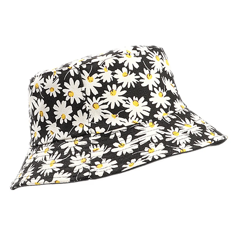 

printing cap double cotton fashion style for girls cartoon hats fisherman's hat