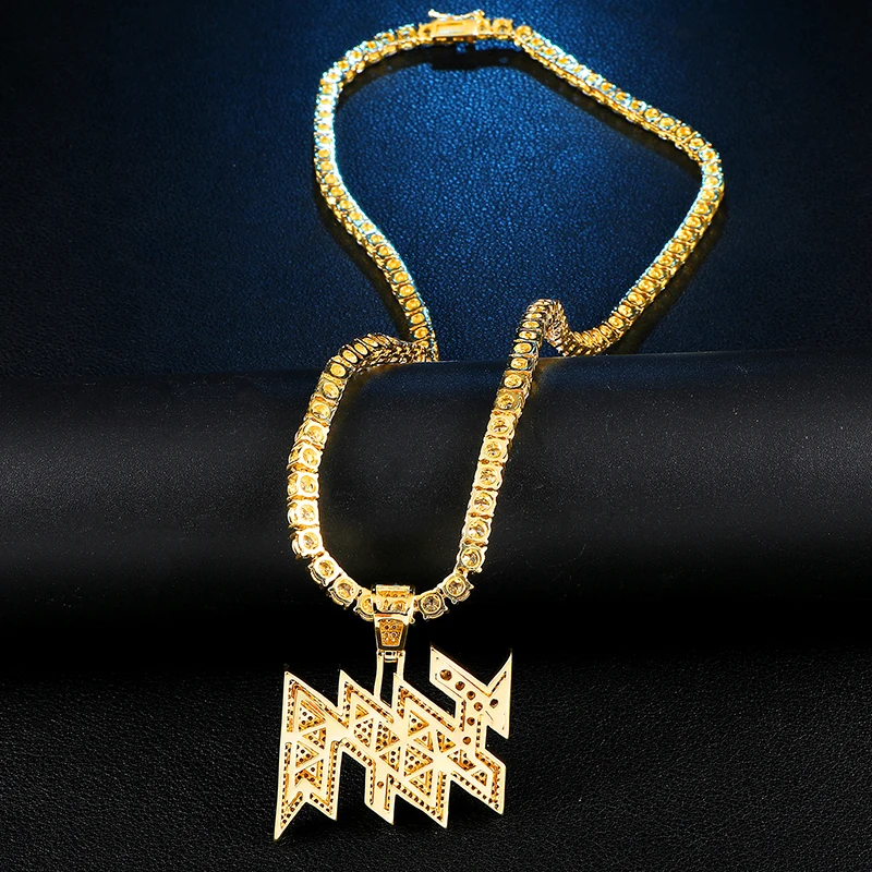 Хип хоп ледяной из AAA Bling микро проложенный фианит JEFE подвески и ожерелья для