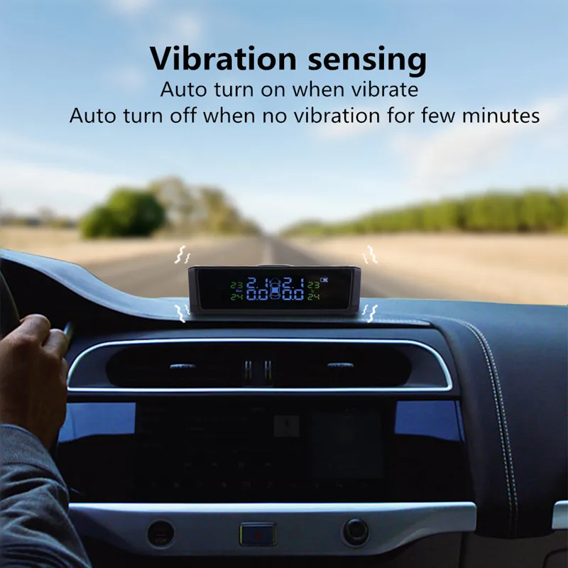 Датчик давления в шинах Jansite беспроводной прибор для контроля с солнечной