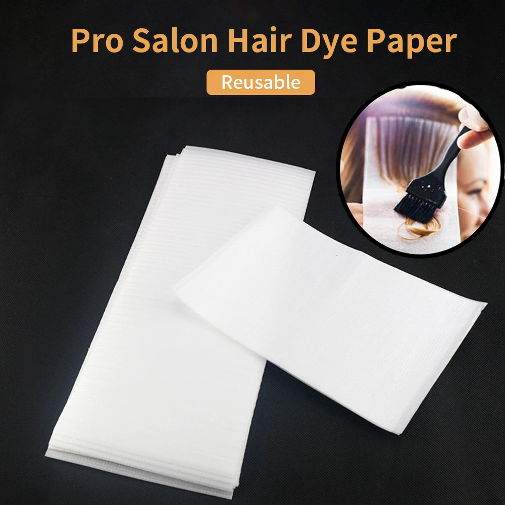 

Hairdressing Tool Gradient Dyeing Piece Coloring Isolation Pad Salon Hair Dye Paper Reusable Dyeing Paper Hair Dye Tool