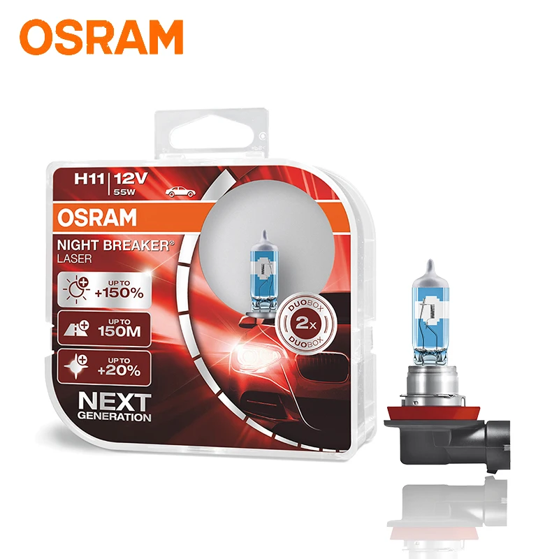 Галогенная лампа Osram H7 H1 H3 H4 H11 HB3 HB4 H8 автомобильный головной светильник
