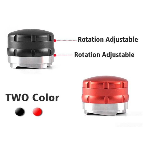 58 мм регулируемый 304 нержавеющая сталь кофе трамбовщик четыре угловые наклонные