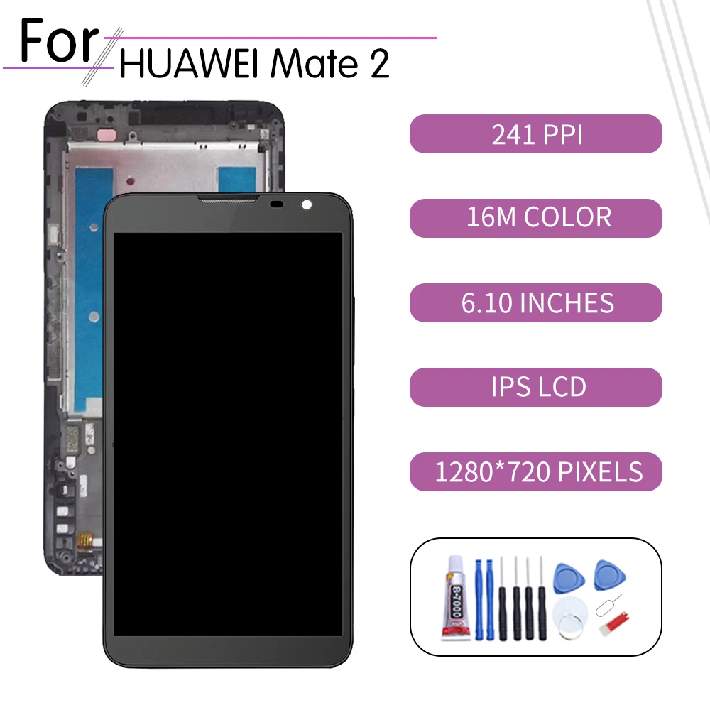 ЖК-дисплей 6 1 дюйма для HUAWEI Mate 2 сенсорный экран с дигитайзером в сборе Huawei дисплей