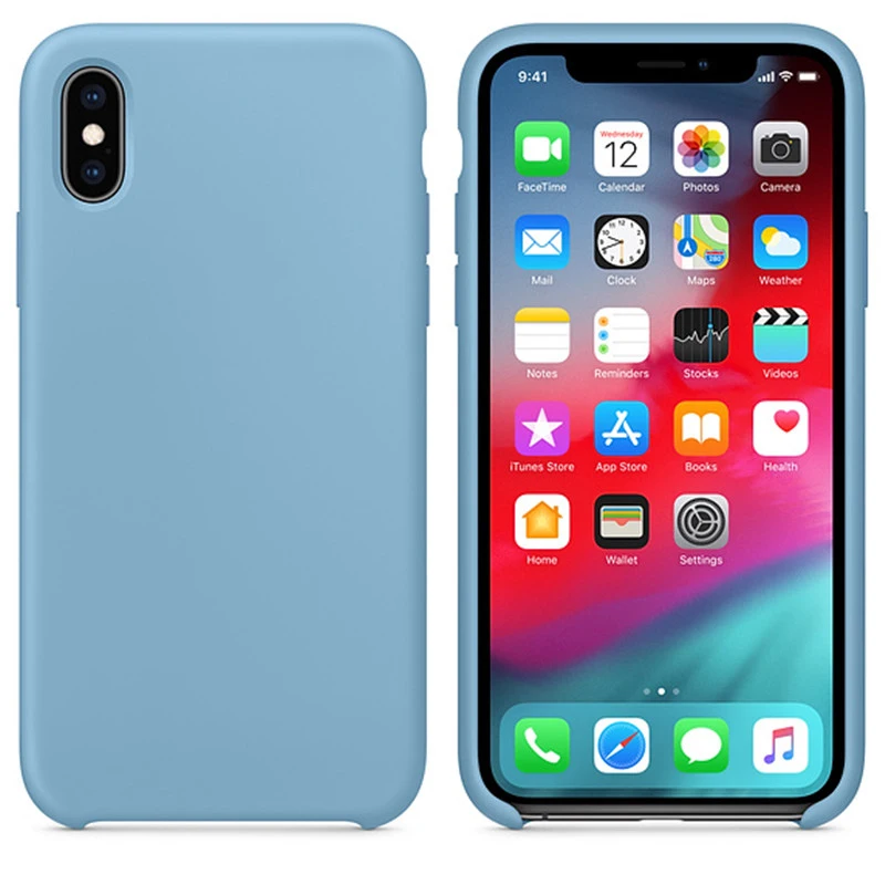 Жидкий силиконовый чехол для iPhone XR Max, XS, X, 8 Plus, 6, 6 S, роскошный чехол, задняя крышка для iPhone 8, 7 Plus, мягкий ТПУ, Fundas Capa