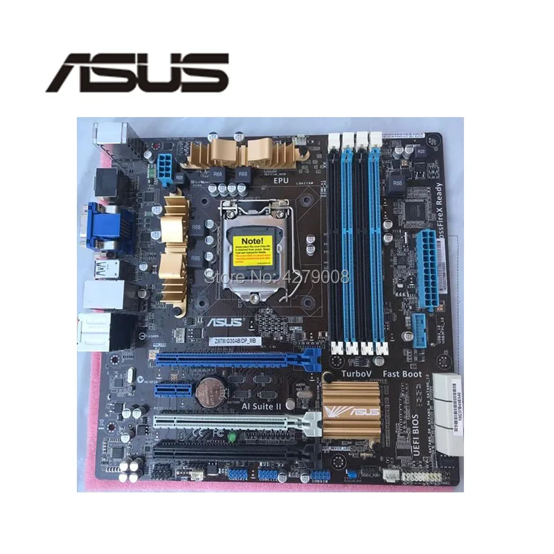 Разъем LGA1150 PCIE3.0 USB3.0 SATA3 для ASUS Z87M/G30AB_MB Z87M оригинальный б/у настольный компьютер Intel