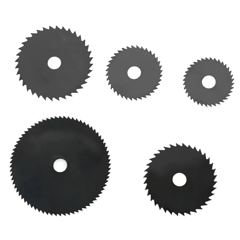 

2 Set Metal HSS Circular Saw Blade Set Cutting Discs for Dremel Rotary Tool, Silver & Black