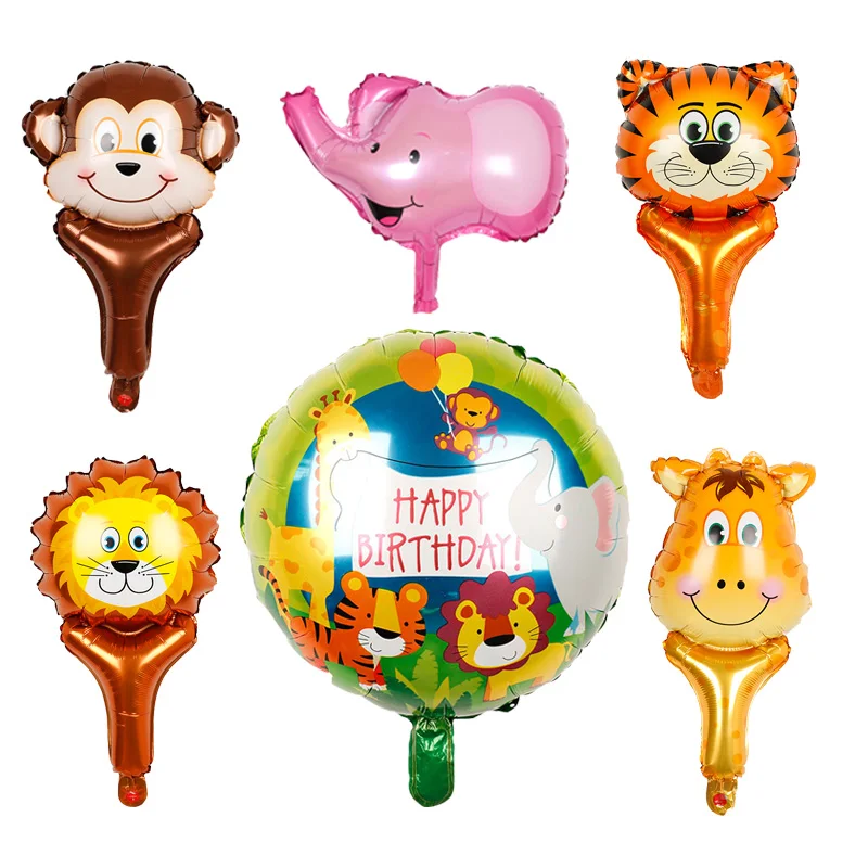 1 шт. 18 дюймов Халат с капюшоном в виде животного фольгированные шары С Днем