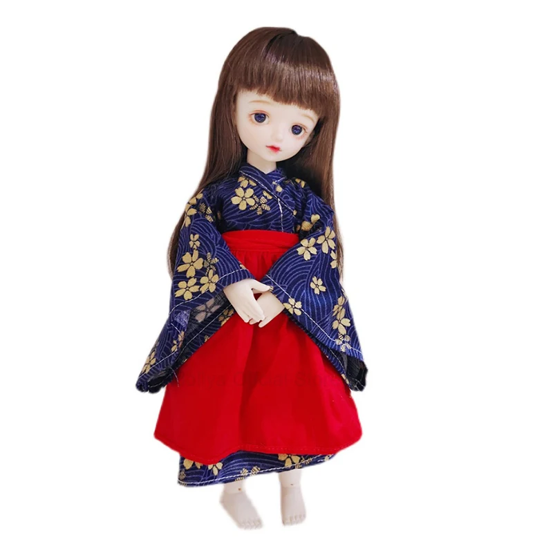 Аксессуары для куклы Adollya BJD топы Одежда 30 см синий халат с широкими рукавами