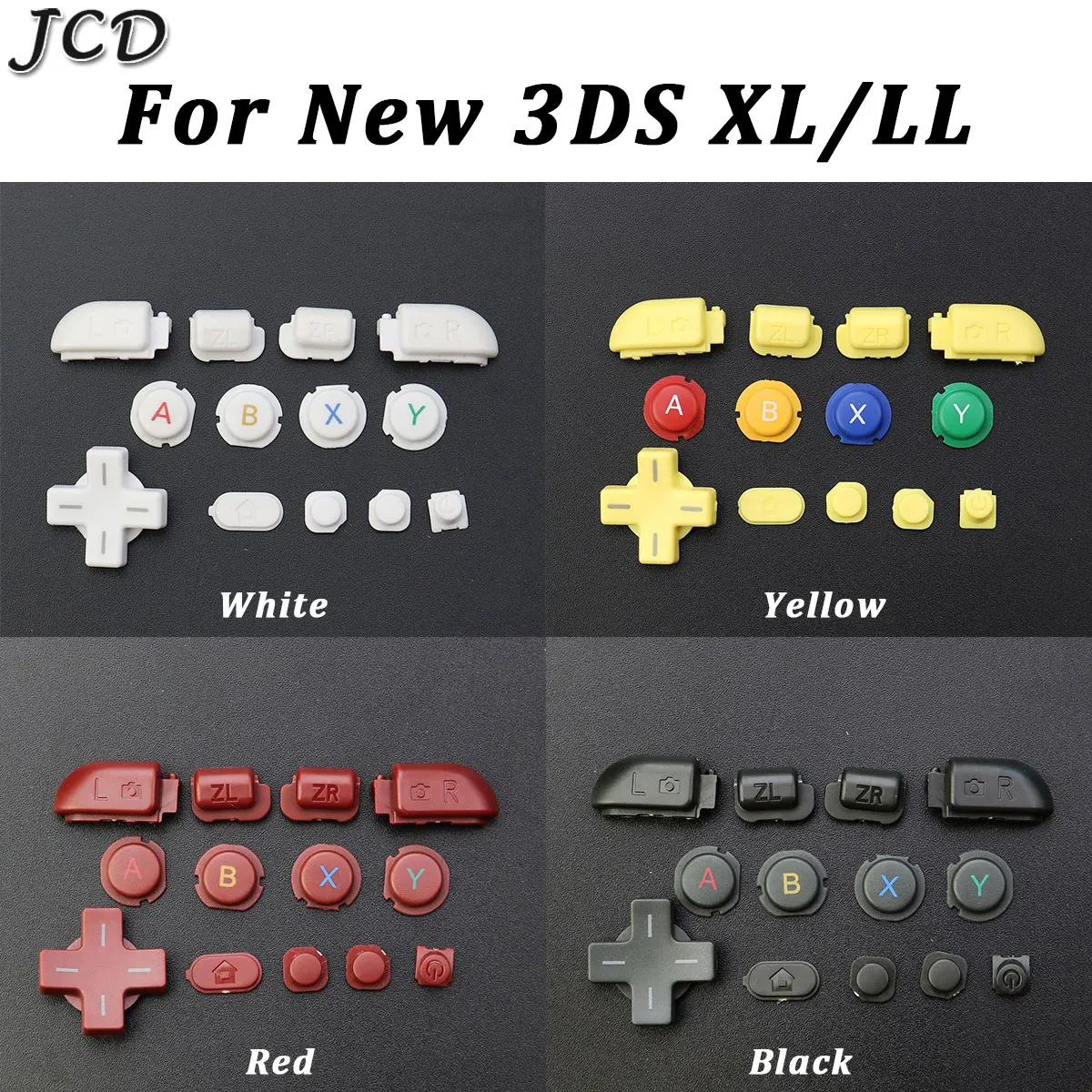 JCD Замена для Новые 3DSXL 3dsll полный D Pad A B X Y L/R ZL ZR дома на по Мощность кнопки 3DS XL
