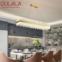 oulala pendant lights postmodern gold luxury brass round led lamp fixture for home decoration