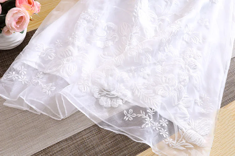 Высококачественное весеннее женское платье Hanfu из органзы в китайском стиле