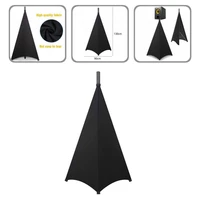 wide application reliable lycra speaker stand cover adjustable tripod stand skirt foldable for party
