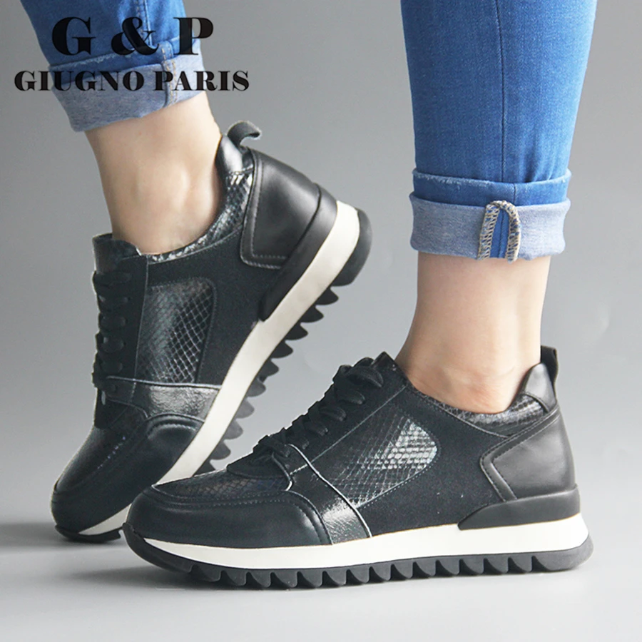 

New women casual shoes fashion sneakers non-slip flats outsole tenis shoes woman lace up female comfortable platform shoes 2020