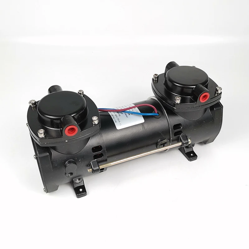 GZ-35B-12 12 v/24 v 160w 70L/мин воздушный поток двойной головкой щетки DC диафрагменный компрессор насос Электрический вакуумный насос