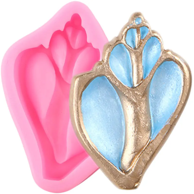 3D Силиконовая форма в форме раковины DIY конфеты глины формы для запекания