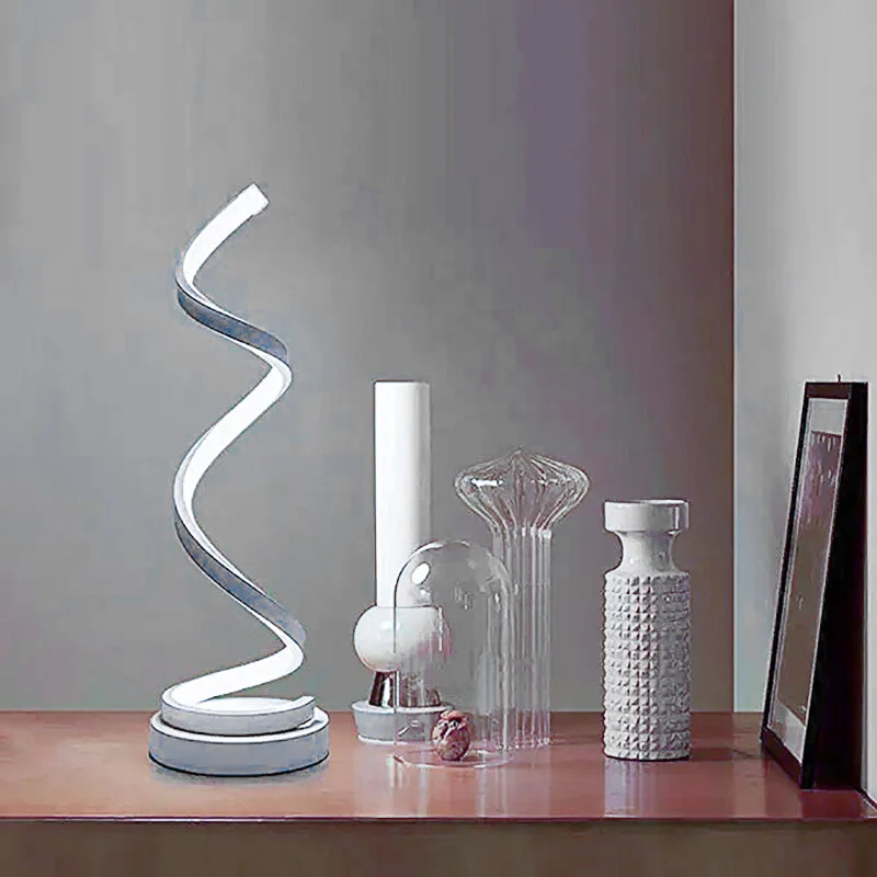 Светодиодная настольная лампа 24 Вт умная приглушаемая изогнутая современный