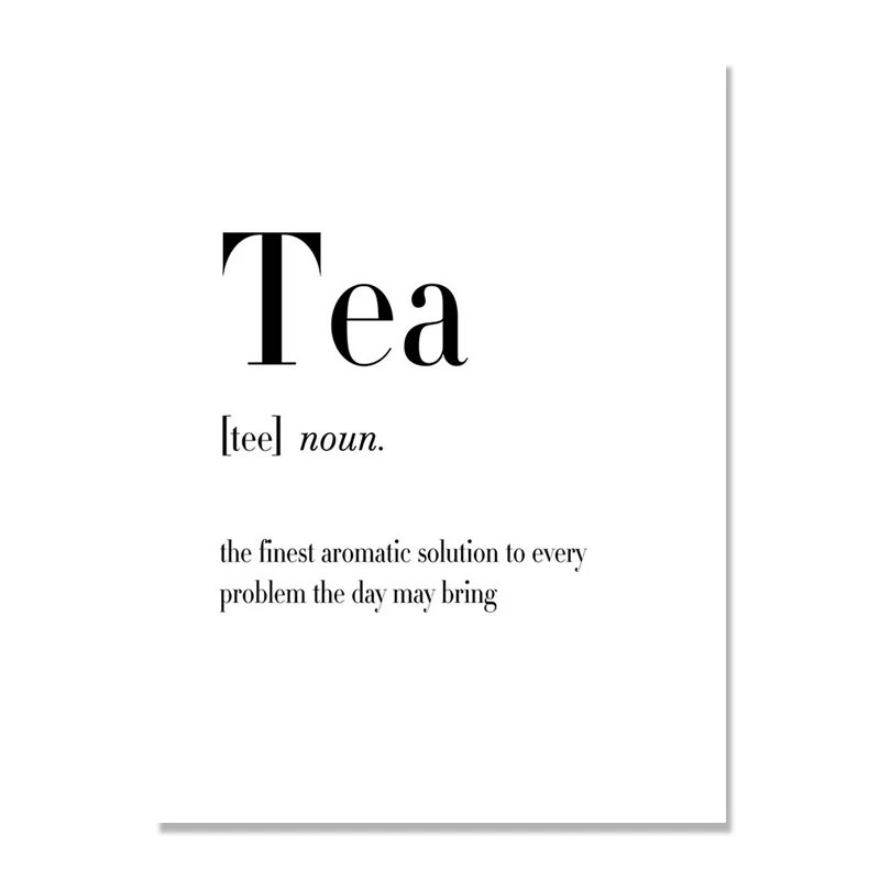 Кухня Любовь Слово стены Искусство скандинавский плакат Холст Картина Ресторан