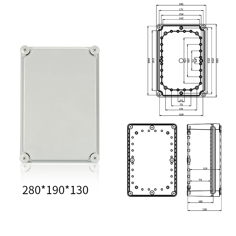 Водонепроницаемый пластиковый корпус для электронных проектов Чехол Коробка