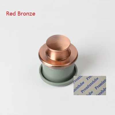 Red Bronze 4 шт./лот круглая кнопочная ручка для RV мотора для домашнего шкафа ящика шкафа караван античная бронза, золото матовый черный скрытый - Цвет: Red Bronze