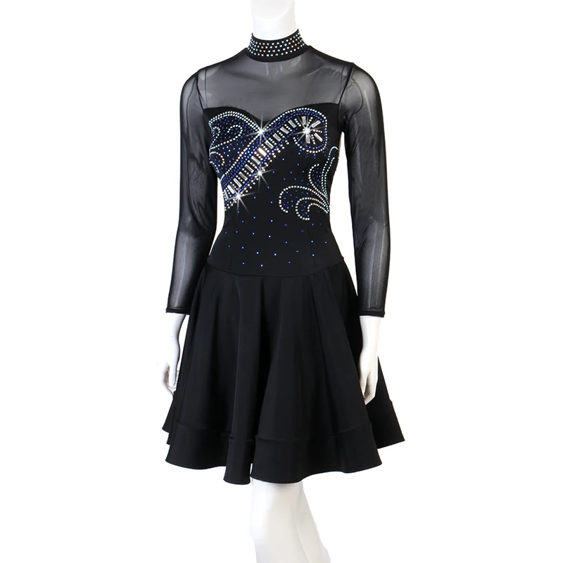 Платье для латиноамериканских танцев индивидуальное платье сальсы платья