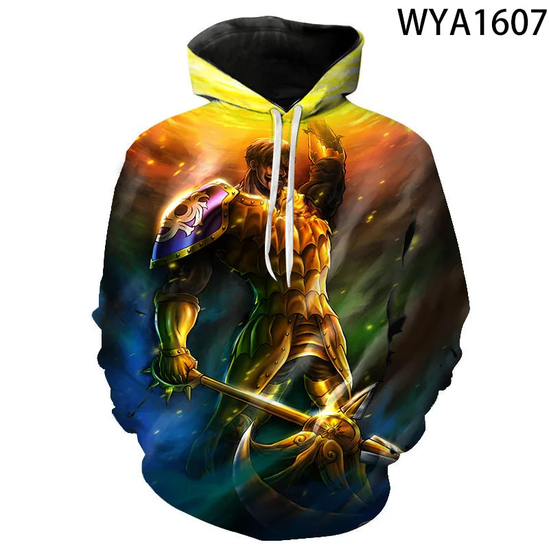 

Escanor 2021 Summer New Boy Girl 3D All Over Printed Men Hoodies Brand Clothing men's Plus Fitness Clothing Funny Long Sleeve