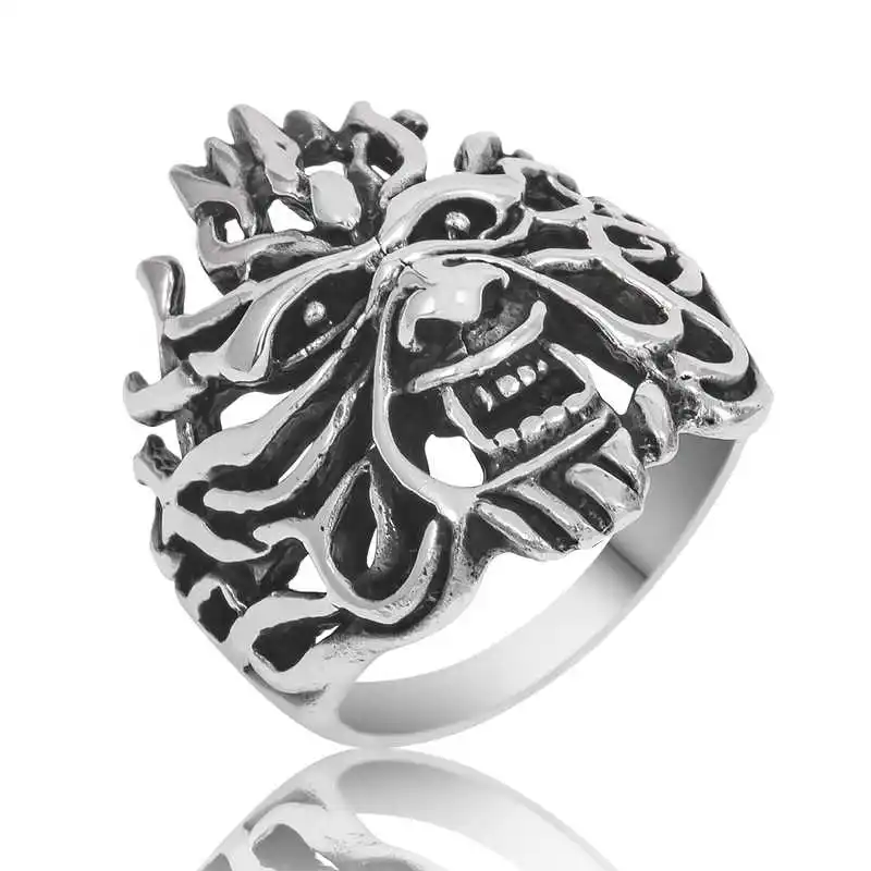 

Silver Flamed Male Ring