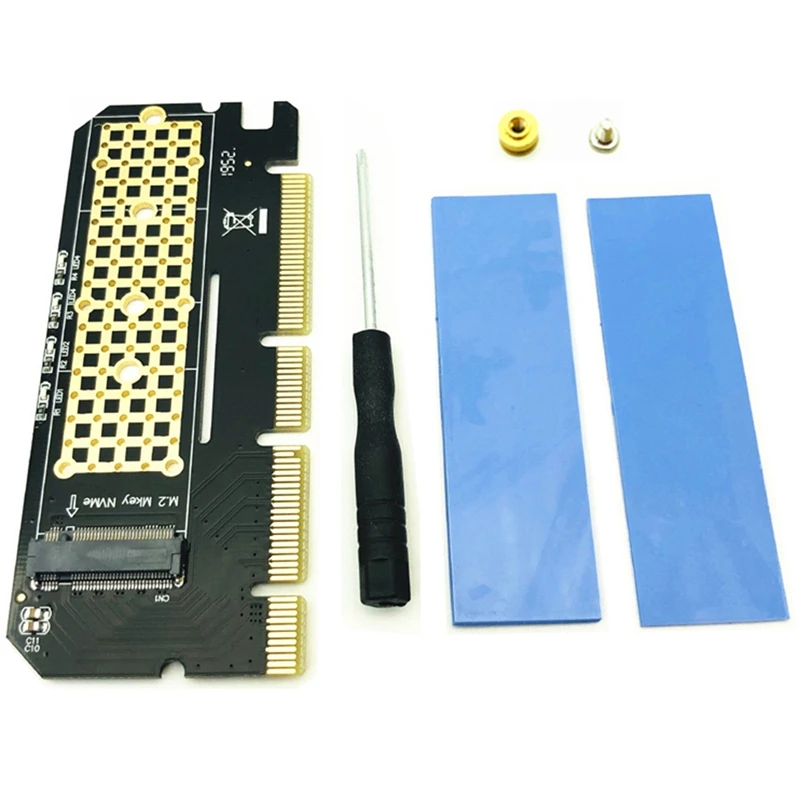 

M.2 NVME PCIE to M2 Adapter LED NVME SSD M2 PCIE X16 M.2 Hard Drive Adapter Card PCIE to M2 Adapter Card